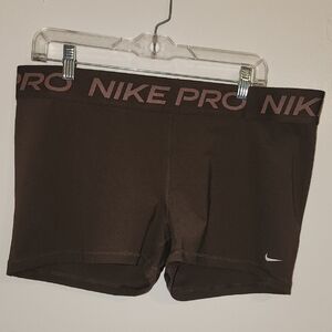 Nike Pro Dark Brown Training Shorts